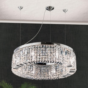 Lustra cristal Schöler design modern de lux Ring 60cm chrome plated 198503 universul-luminii.ro