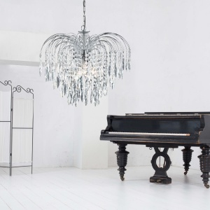 Lustra cristal suspendata design elegant Waterfall 5L 4175-5 SRT - Img 5