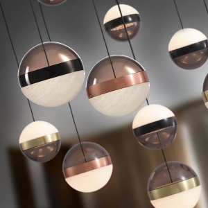 Lustra cu 13 pendule LED design modern Orbes 149983 universul-luminii.ro