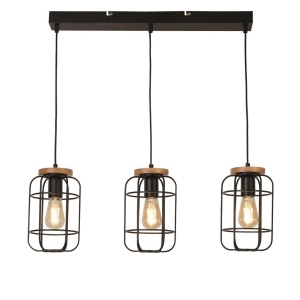 Lustra cu 3 pendule design geometric Vision Cage