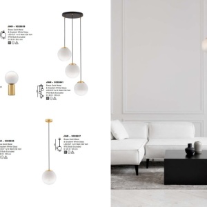 Lustra cu 3 pendule design modern JIAN 121533 universul-luminii.ro