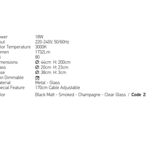 Lustra cu 3 pendule design modern LED LIGHT 153363 universul-luminii.ro