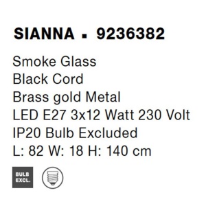 Lustra cu 3 pendule design modern SIANNA 104593 universul-luminii.ro