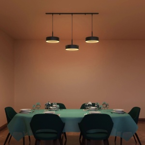 Lustra cu 3 pendule din alama Elegant Design - Img 2
