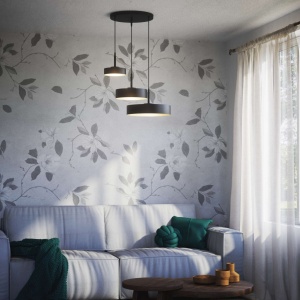 Lustra cu 3 pendule din alama Elegant Design - Img 3