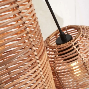 Lustra cu 3 Pendule eco din ratan Tanami tube mix/s3 213663 universul-luminii.ro