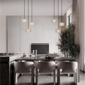 Lustra cu 3 pendule LED design modern KEROS 232363 universul-luminii.ro
