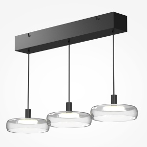 Lustra cu 3 pendule LED Float sticla transparenta - Img 7