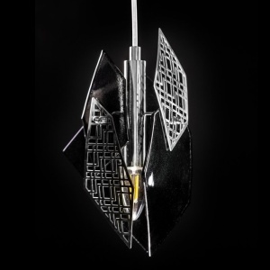 Lustra cu 3 pendule moderna design LUX realizata manual POLYGON 130233 universul-luminii.ro