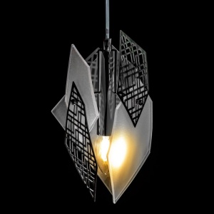 Lustra cu 3 pendule moderna design LUX realizata manual POLYGON 215553 universul-luminii.ro