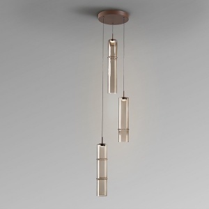 Lustra cu 3 pendule suspendate LED Canas - Img 3