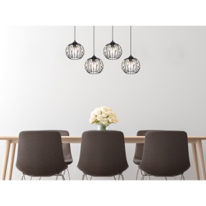 Lustra cu 4 pendule design modern HANAKO 16029-4H GL 81853 universul-luminii.ro