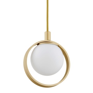 Lustra cu 4 pendule design modern Saturnia auriu 124743 universul-luminii.ro
