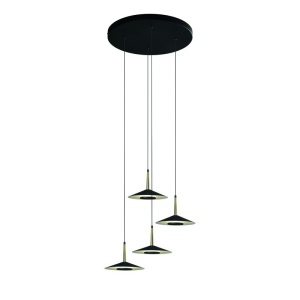 Lustra cu 4 pendule LED design tehnic ORION MA-7476