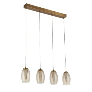 Lustra cu 4 pendule suspendata moderna Cyclone 137063 universul-luminii.ro