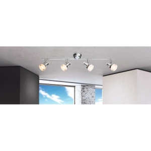 Lustra cu 4 spoturi design modern Alaska crom, transparent 67073 universul-luminii.ro
