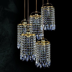 Lustra cu 5 pendule Cristal Bohemia Exclusive SMALL GAME 07-05 - Img 7