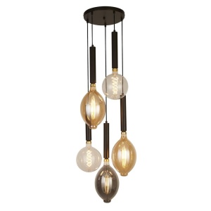 Lustra cu 5 pendule design minimalist Dulwich 111803 universul-luminii.ro