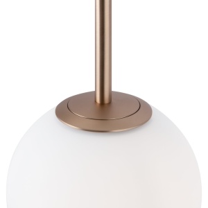 Lustra cu 5 pendule design modern Basic form auriu/ alb 212153 universul-luminii.ro