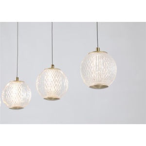 Lustra cu 5 pendule LED design modern decorativ Allure 158903 universul-luminii.ro