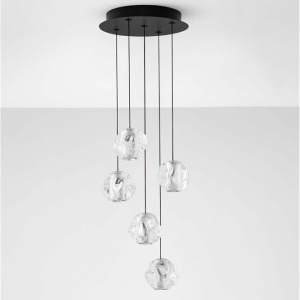 Lustra cu 5 pendule LED design modern IFOS - Img 2