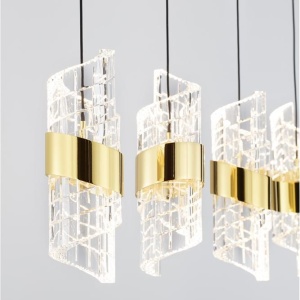 Lustra cu 5 pendule LED design modern Seneca 228383 universul-luminii.ro