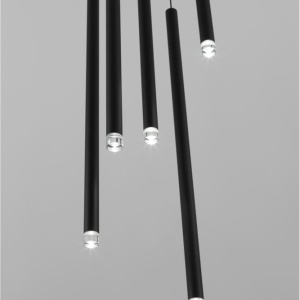 Lustra cu 5 pendule LED design tubular DANDIA 121583 universul-luminii.ro