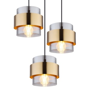 Lustra cu 8 pendule design modern MILLEY negru, auriu 210493 universul-luminii.ro