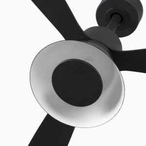 Lustra cu Ventilator si telecomanda AMELIA L CONE LED negru 126873 universul-luminii.ro
