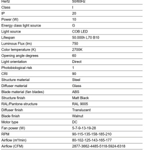 Lustra cu Ventilator si telecomanda PUNT TEK M negru/nuc 2700K - Img 3