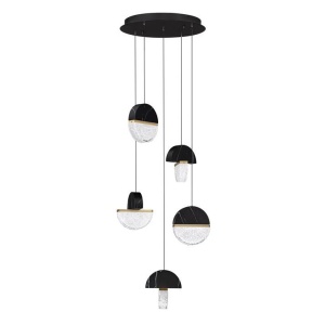 Lustra decorativa cu 5 pendule LED 3000K DORIN