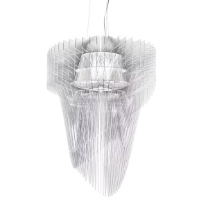 Lustra design Art Deco realizata manual Aria Large Transparent - Img 1