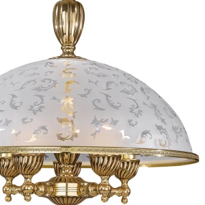 Lustra design clasic din alama si sticla 6202 102023 universul-luminii.ro