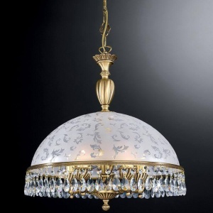 Lustra design clasic realizata manual din alama si Cristal Scholer 6200 202743 universul-luminii.ro