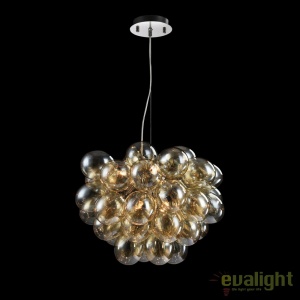 Lustra design deosebit diam. 60cm Balbo chihlimbar MYMOD112-08-G - Img 2