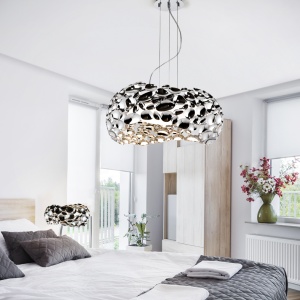 Lustra design elegant Narisa crom, diametru 47cm SV-266284 45393 universul-luminii.ro