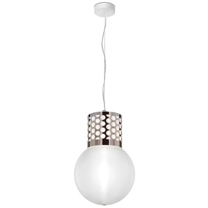 Lustra design Glam Retro realizata manual Atmosfera Pewter - Img 1