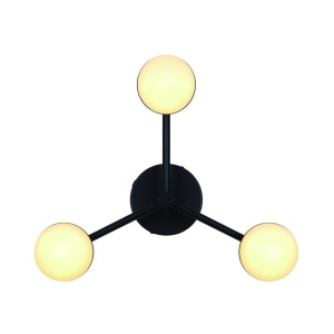Lustra Design Minimalist Stil Nordic Contina 3L negru 243753 universul-luminii.ro