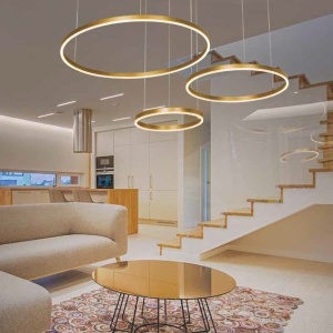Lustra design modern circular cu 3 inele LED dimabil ROTUNDA - Img 2
