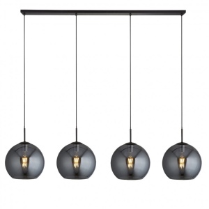 Lustra design modern cu 4 pendule fumurii AMSTERDAM 1024-4SM SRT