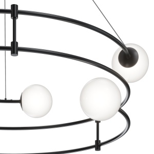Lustra design ultramodern minimalist Balance 6L negru 201163 universul-luminii.ro