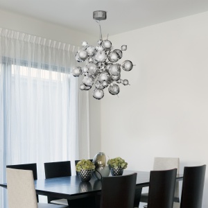 Lustra eleganta design ultra-modern Molecule crom 8312-12CC SRT 74273 universul-luminii.ro