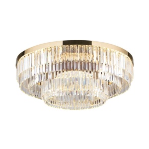 Lustra LED aplicata cristal design elegant lux PRISM D-95cm aurie 24K - Img 4