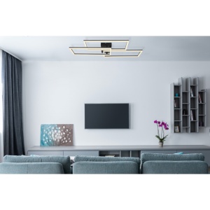 Lustra LED aplicata cu telecomanda design modern geometric TINY 58W 96113 universul-luminii.ro