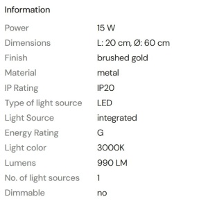 Lustra LED aplicata design circular Queen 60cm 239153 universul-luminii.ro