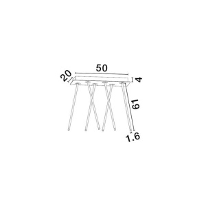 Lustra LED aplicata design minimalist STILVI 17W negru - Img 8