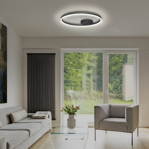 Lustra LED aplicata design modern geometric Halo 60 Top GO - Img 3