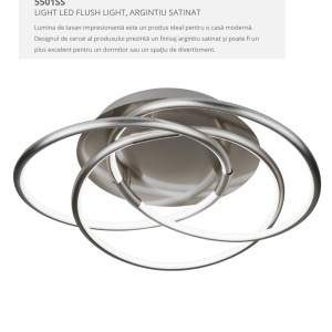 Lustra LED aplicata design modern Magic 30W 5501SS SRT - Img 4