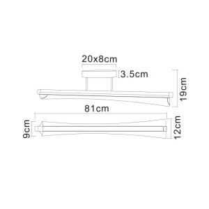 Lustra LED aplicata design modern MALINDA - Img 12