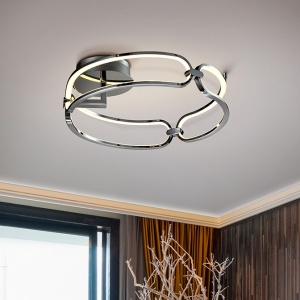 Lustra LED aplicata design ultra-modern 47cm Colette. crom - Img 1